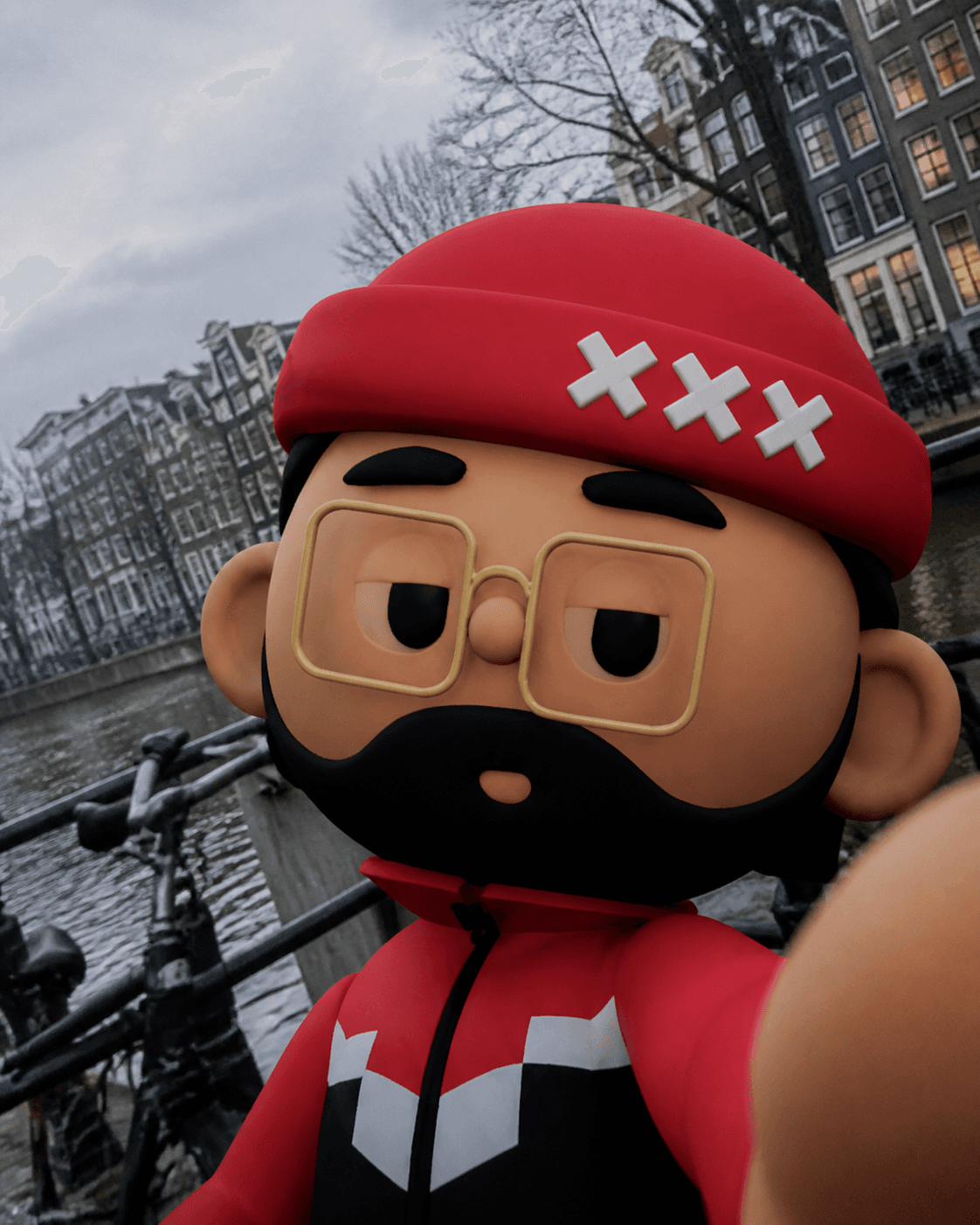 Donnie’s canal-side selfie