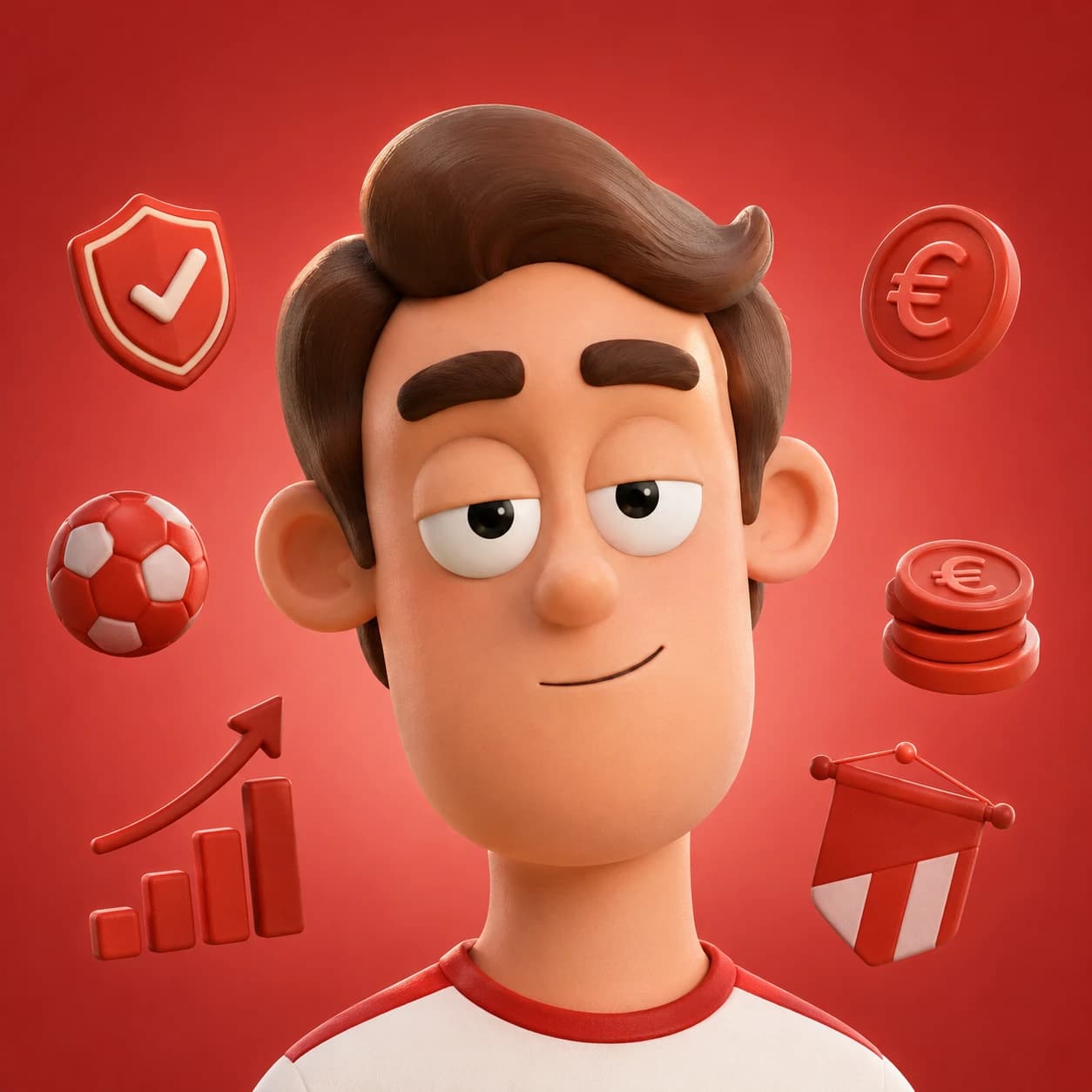 Fin, FinSport’s animated digital treasurer, in a secure finance setting
