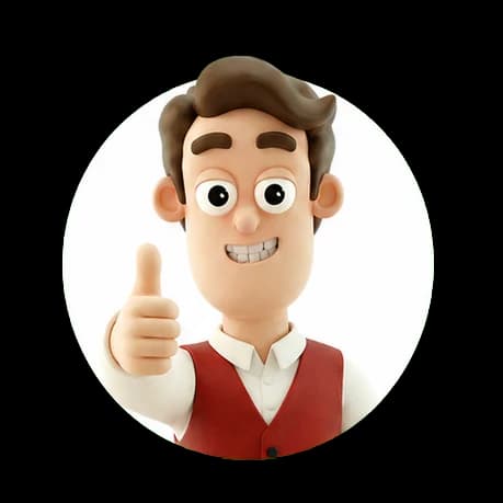 Fin giving an encouraging thumbs up