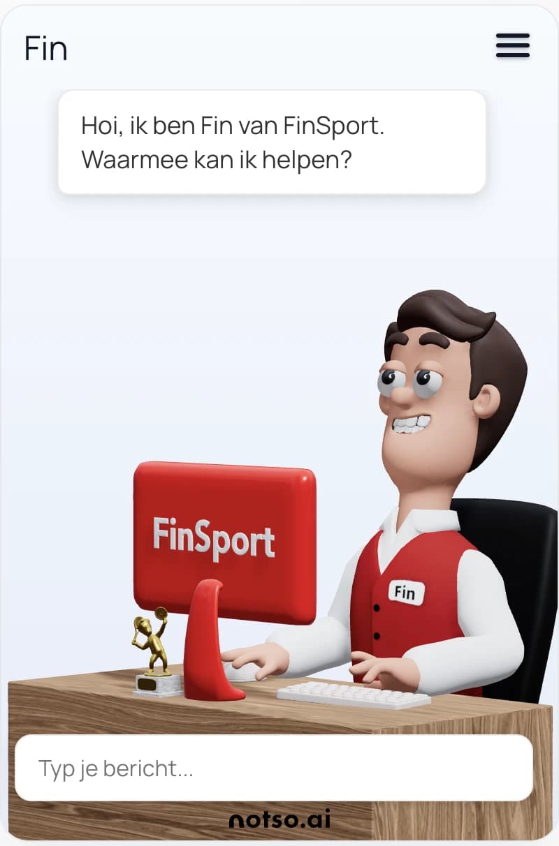 FinSport-branded Fin interface