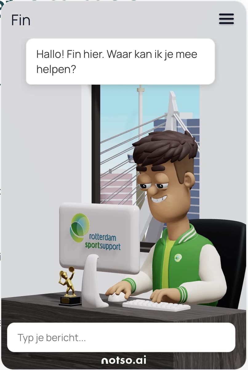 Partner-branded Fin interface