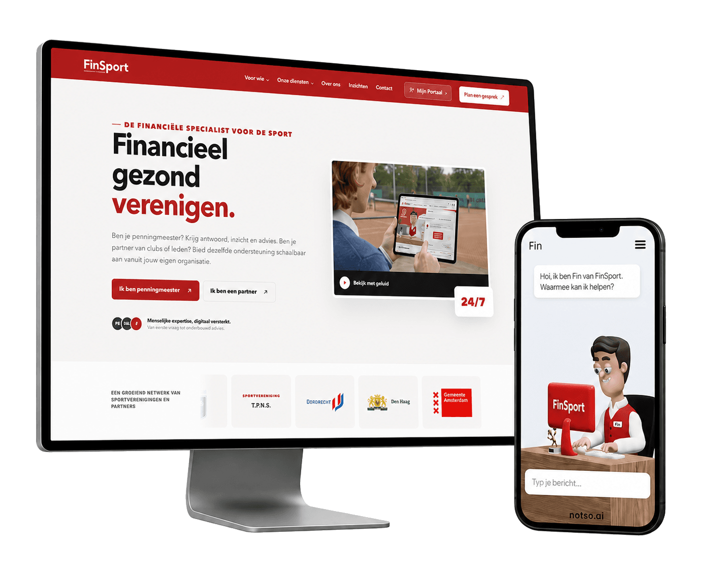 FinSport website across devices
