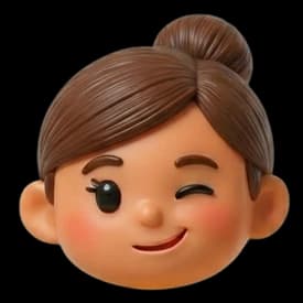 遊び心のあるウィンクを与えるリザ