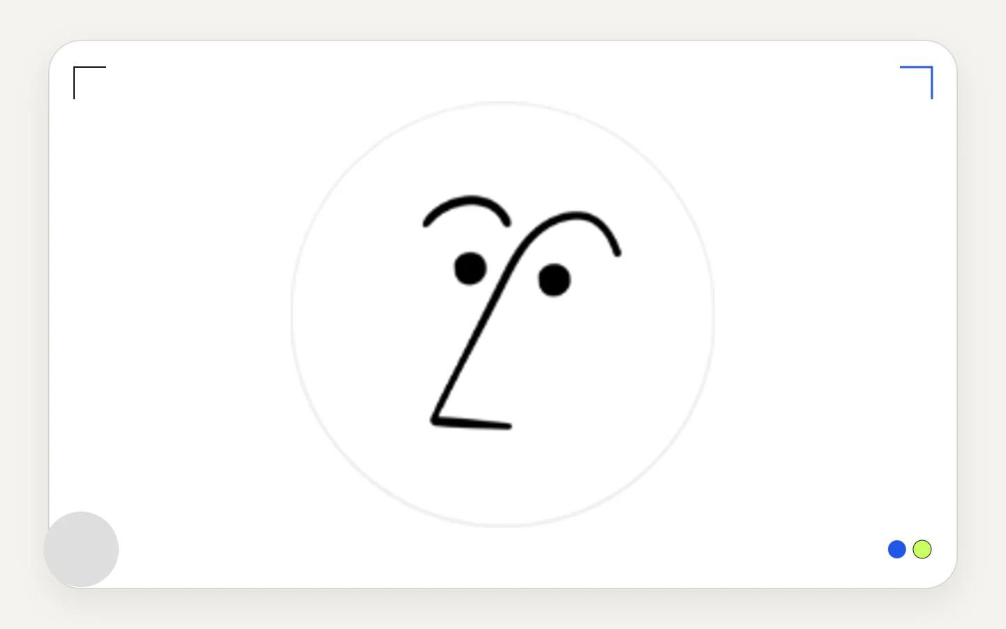 The expressive line-drawn face used by Notion AI, informally called Nosy
