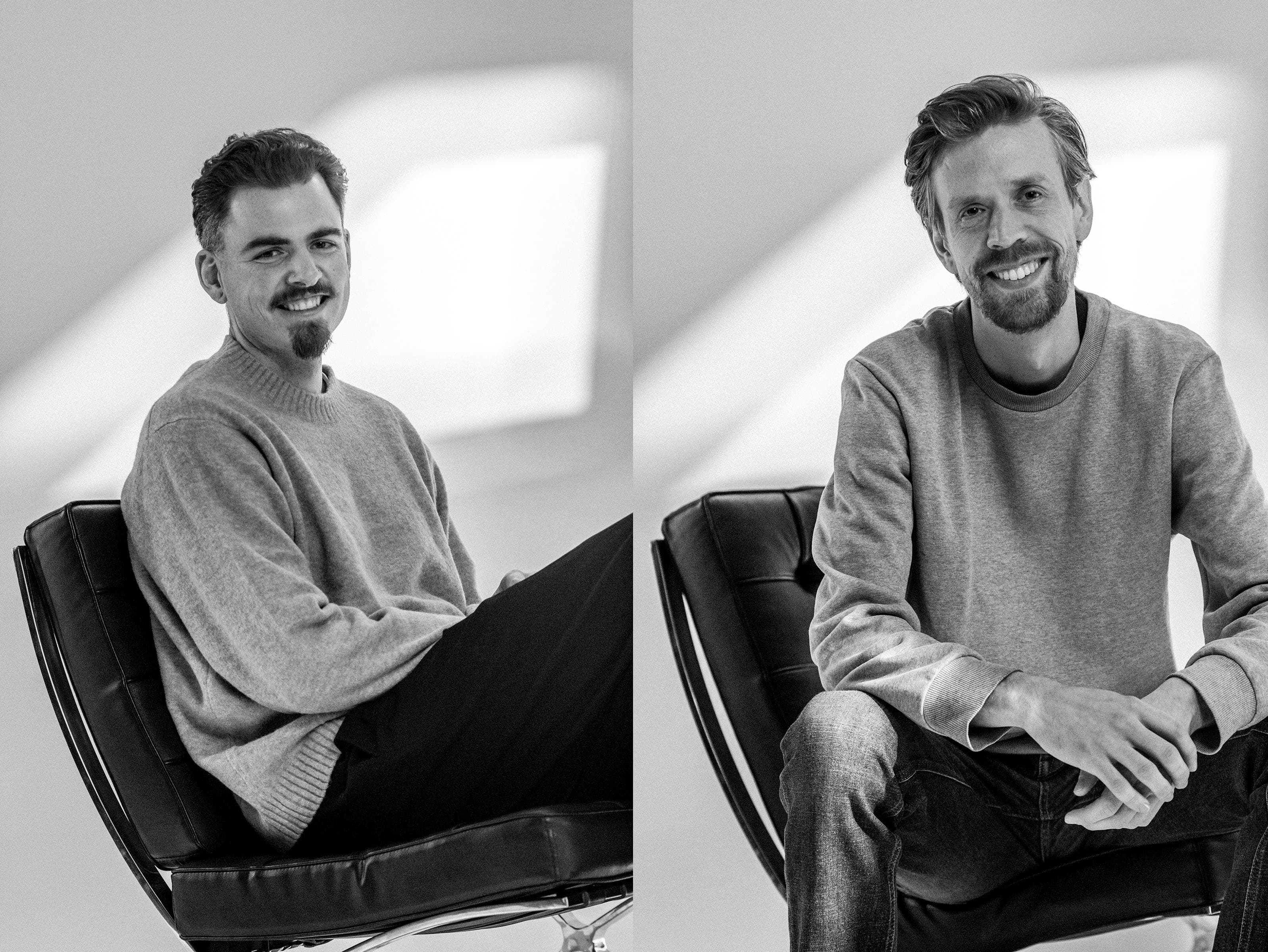 Portraits of Niels and Victor from RAUWcc’s creative team